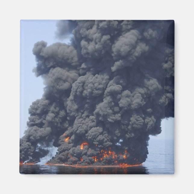 Imán Nubes oscuras de humo y fuego emergen 2 (Frente)