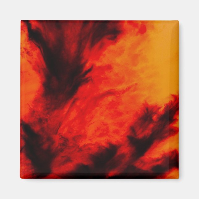 Imán Nubes Tenues - Naranja (Frente)