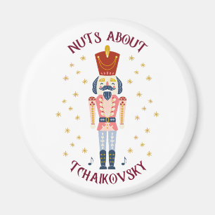 Imán Nueces sobre Tchaikovsky Nutcracker Music White