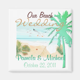 Imán Nuestra boda de playa
