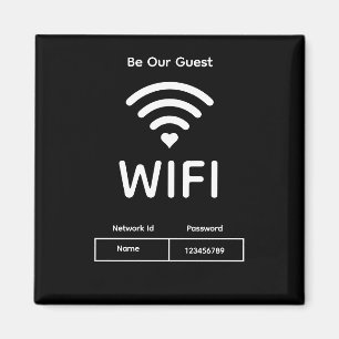 Imán Nuestra Contraseña Wifi de Invitado 