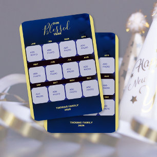 Imán Nuestra foto de feriado de año bendecido