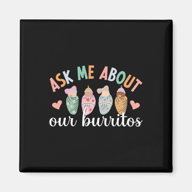 Imán Nuestra madre burritos (Frente)