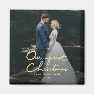 Imán Nuestra primera Navidad como Sr. y la Sra.   Foto 