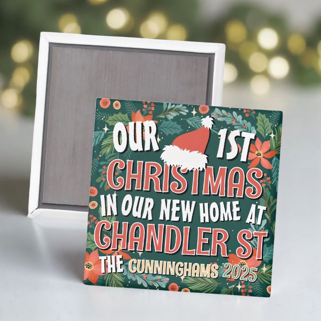 Imán Nuestra primera Navidad en nuestro nuevo hogar, nu (Subido por el creador)