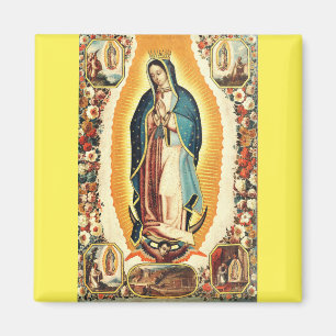 Imán Nuestra Señora De Guadalupe Arte Radiante