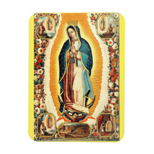 Imán Nuestra Señora De Guadalupe Arte Radiante