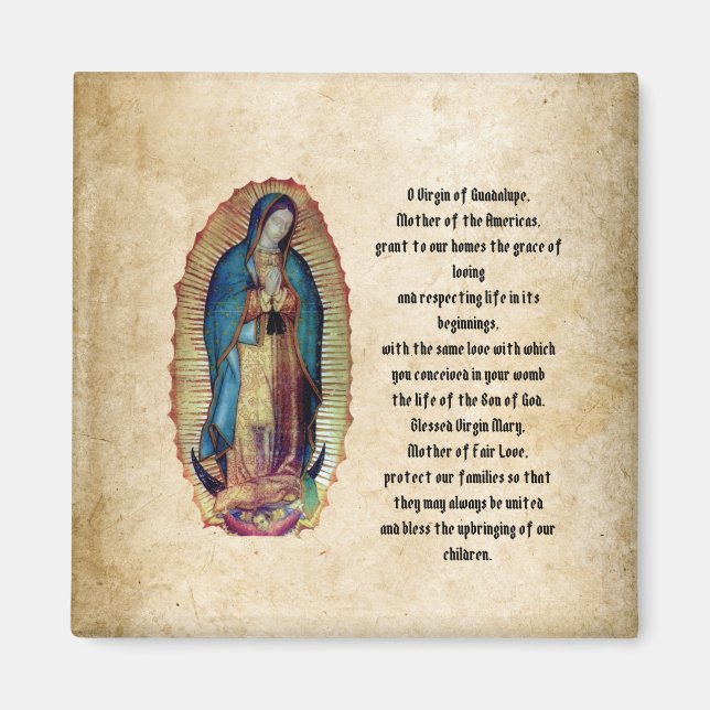 Imán Nuestra Señora de Guadalupe, Nuestra Señora de Gua (Frente)