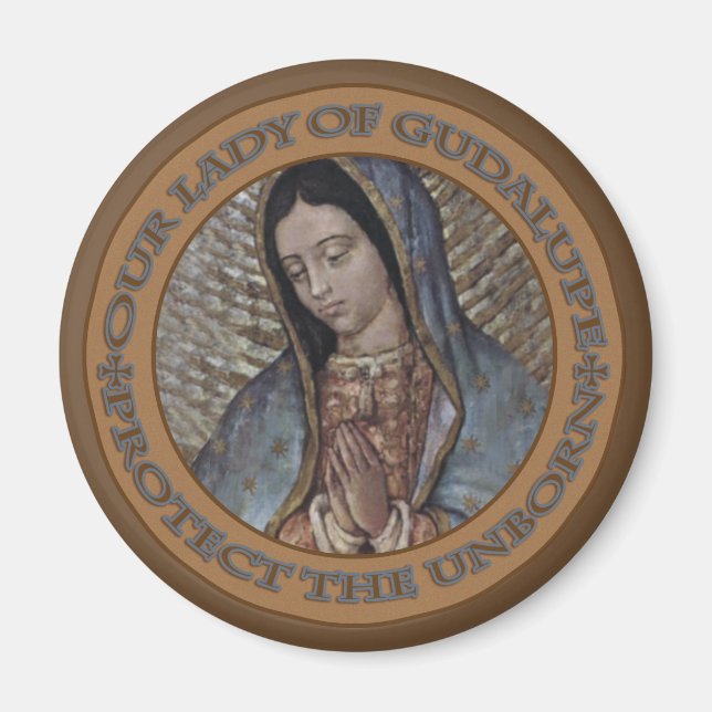 IMÁN NUESTRA SEÑORA DE GUADALUPE PROTEGE A LOS NACIDOS (Frente)