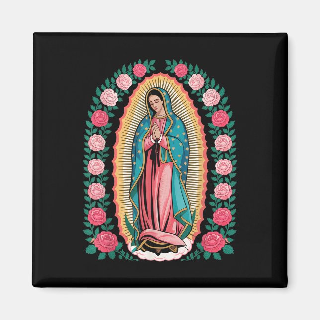Imán Nuestra Señora De Guadalupe Sant Mary Impresión Po (Frente)