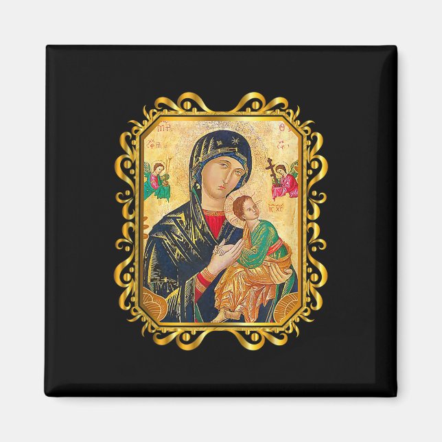 Imán Nuestra Señora De La Ayuda Perpetua Bendice A La M (Frente)