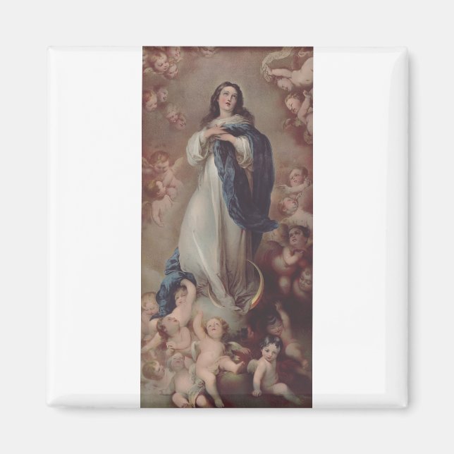 Imán Nuestra Señora de la Inmaculada Concepción Arte (Frente)