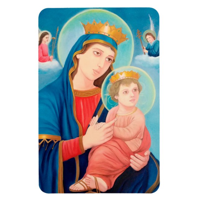 Imán Nuestra Señora de la Perpetua Ayuda Católica (Vertical)