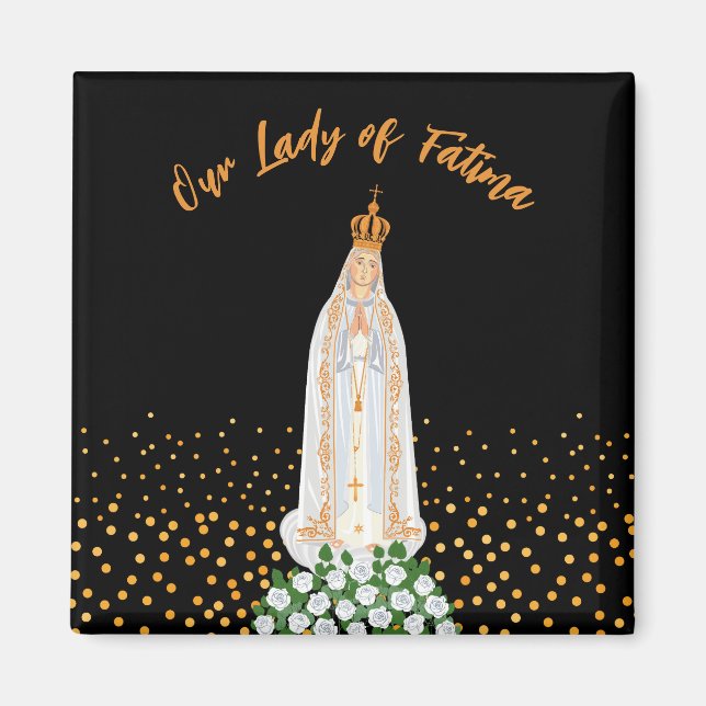Imán Nuestra Señora de la procesión Fátima de las Velas (Frente)