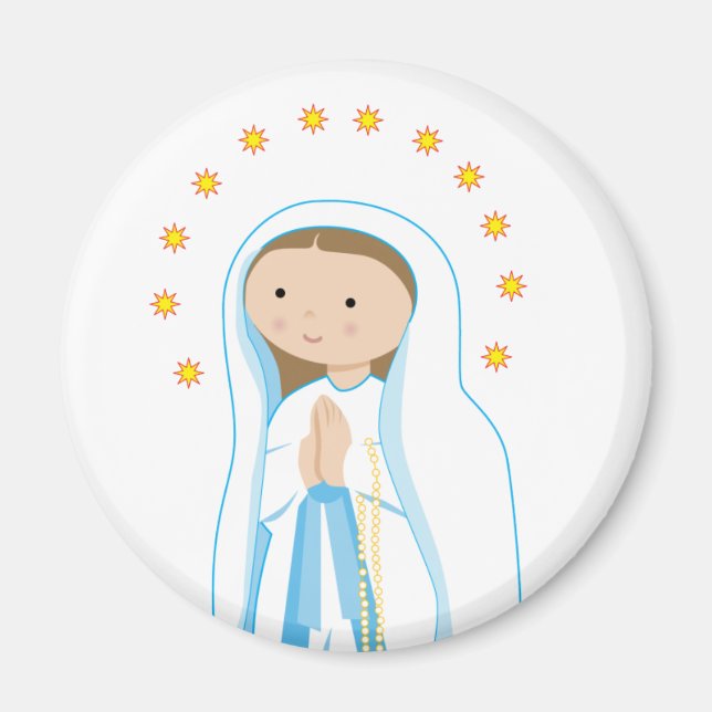 Imán Nuestra Señora de Lourdes (Frente)