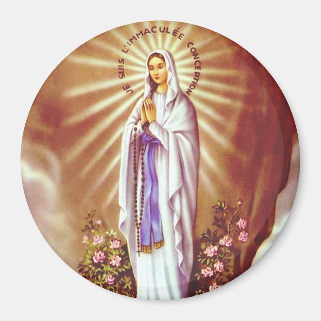 Imán Nuestra Señora de Lourdes (Frente)