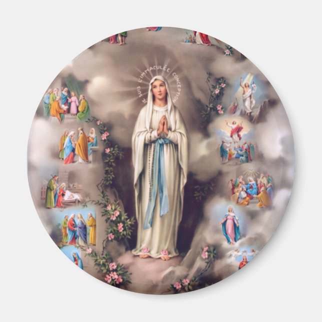 Imán Nuestra Señora de Lourdes (Frente)