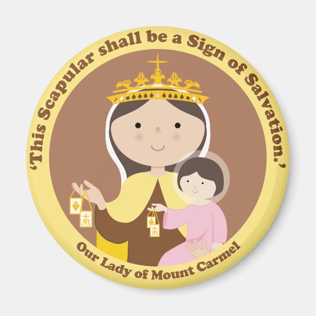 Imán Nuestra Señora del Monte Carmelo (Frente)