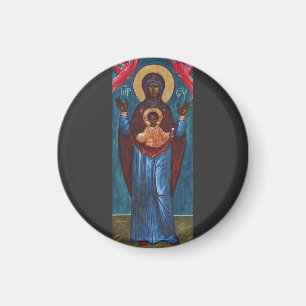 Imán Nuestra Señora del Signo Impresión de Arte de Luz 