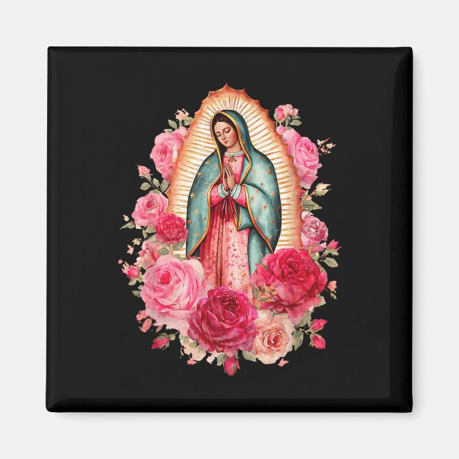 Imán Nuestra Señora Virgen De Guadalupe Santa Virgen Ma (Frente)