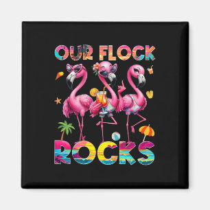 Imán Nuestras rocas de rebaño Flamingo vacaciones de ve