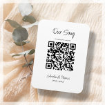 Imán Nuestro código QR de Canción | Keepsake personaliz<br><div class="desc">Conservación moderna del código QR que puede personalizar añadiendo su propio enlace QR a su canción especial.</div>