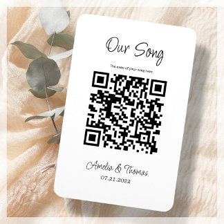 Imán Nuestro código QR de Canción | Keepsake personaliz