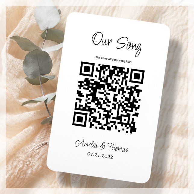 Imán Nuestro código QR de Canción | Keepsake personaliz (Subido por el creador)