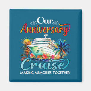 Imán Nuestro crucero de aniversario de bodas marido muj