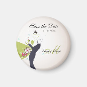 Imán Nuestro día de boda - reserva de la novia y del