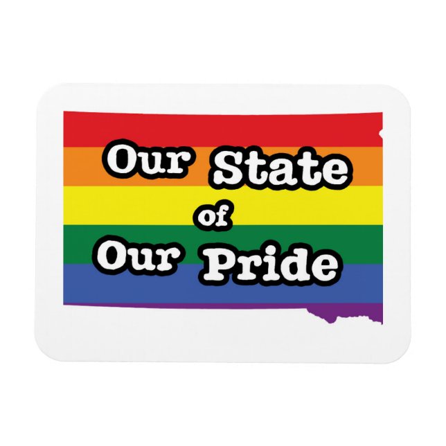 Imán Nuestro estado de orgullo | Dakota del Sur (Horizontal)