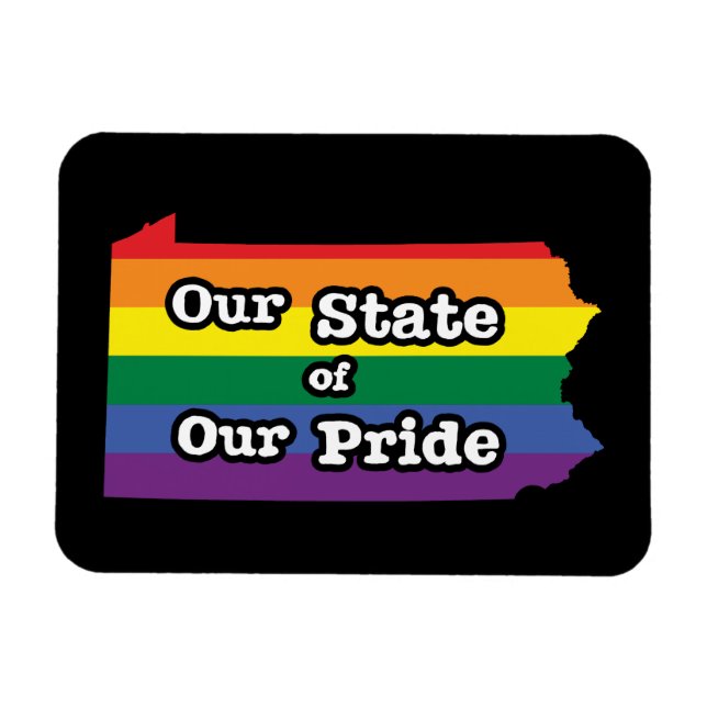 Imán Nuestro estado de orgullo | Pennsylvania (Horizontal)