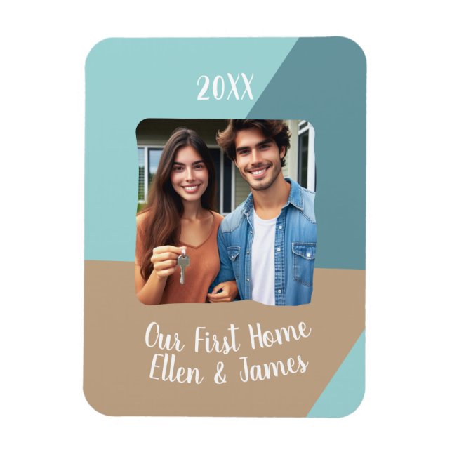 Imán Nuestro primer regalo de Personalizado casero para (Vertical)