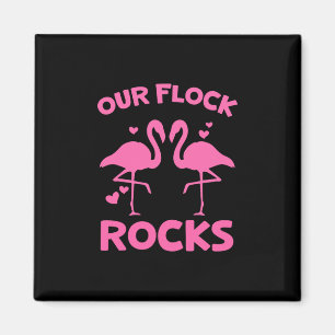 Imán Nuestro rebaño rocas Flamingo coincidente vacacion