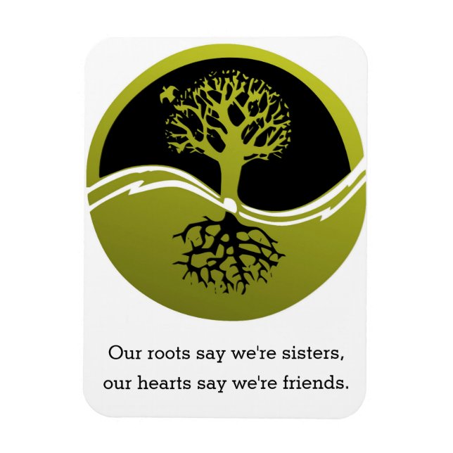 Imán Nuestros corazones dicen que somos amigos (Vertical)