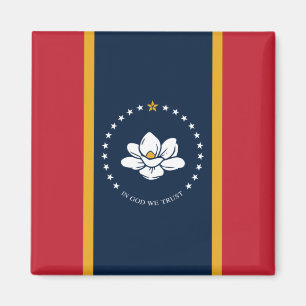 Imán Nueva bandera de estado de Mississipi
