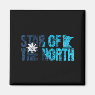 Imán Nueva bandera del estado de Minnesota Mn Estrella 