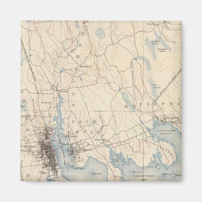 Imán Nueva Bedford, Massachusetts (Frente)