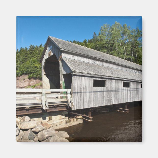 Imán Nueva Brunswick, Canadá. Río irlandés cubierto (Frente)