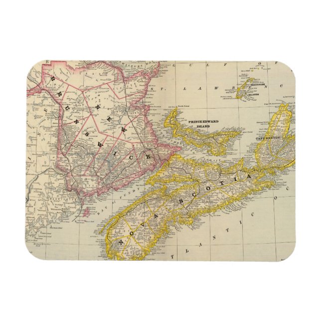 Imán Nueva Brunswick, Nueva Escocia (Horizontal)