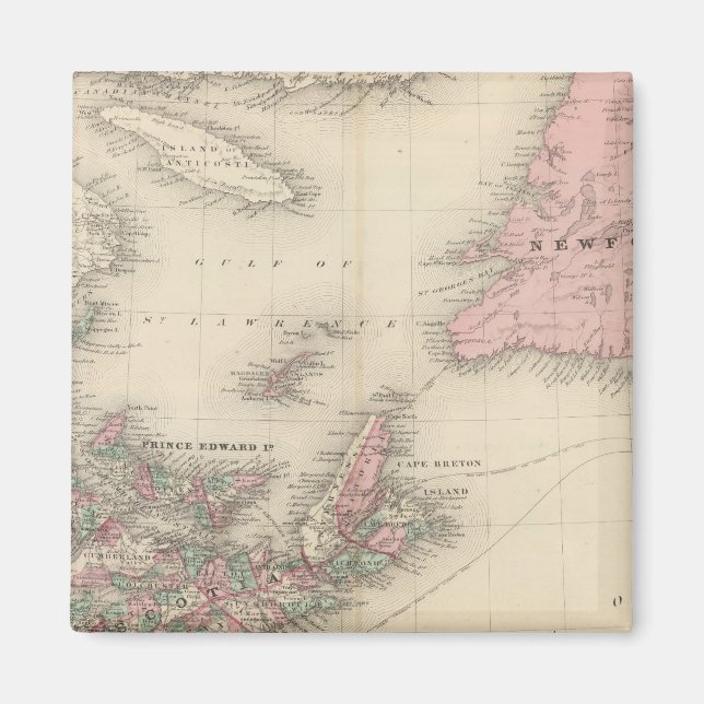 Imán Nueva Brunswick y Nueva Escocia (Frente)
