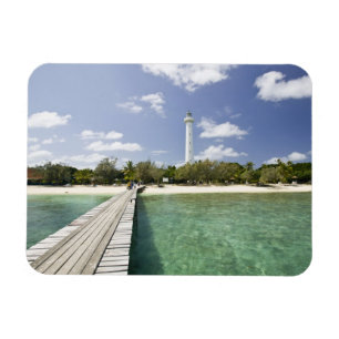 Imán Nueva Caledonia, islote Amedee. Muelle del islote