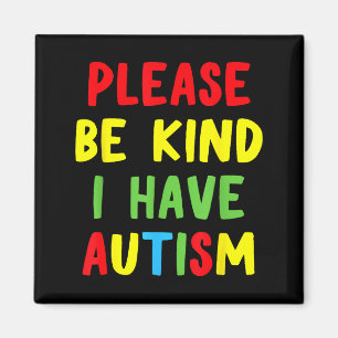 Imán Nueva divertida conciencia del autismo por favor s