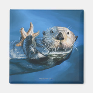 Imán Nueva escena de la nutria de HampshireSea