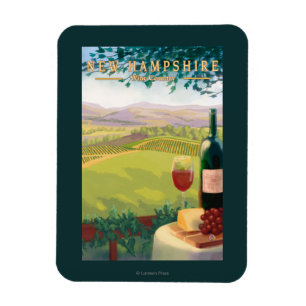 Imán Nueva escena del país de HampshireWine