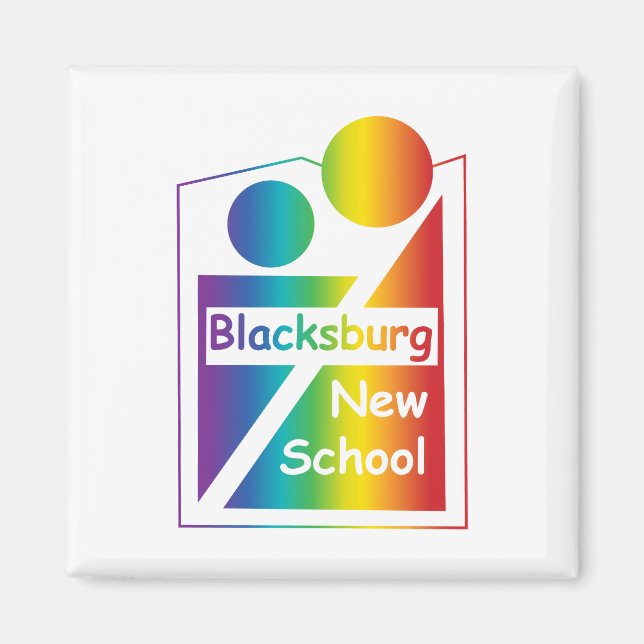 Imán Nueva escuela de Blacksburg (Frente)
