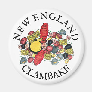 Imán Nueva Inglaterra Clama Clambake de langosta Clamba