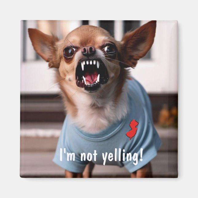 IMÁN NUEVA JERSEY HUMOR CHIHUAHUA FRIDGE (Frente)