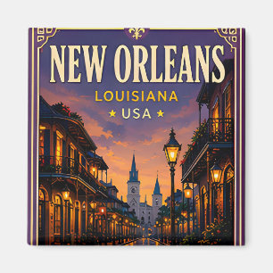 Imán 🎷 Nueva Orleans Louisiana Barrio Francés