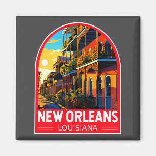 Imán Nueva Orleans Luisiana Viajes Arte Vintage 